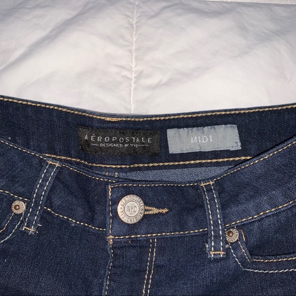 Aeropostale Dark Wash Denim Shorts - Picture 3 of 4